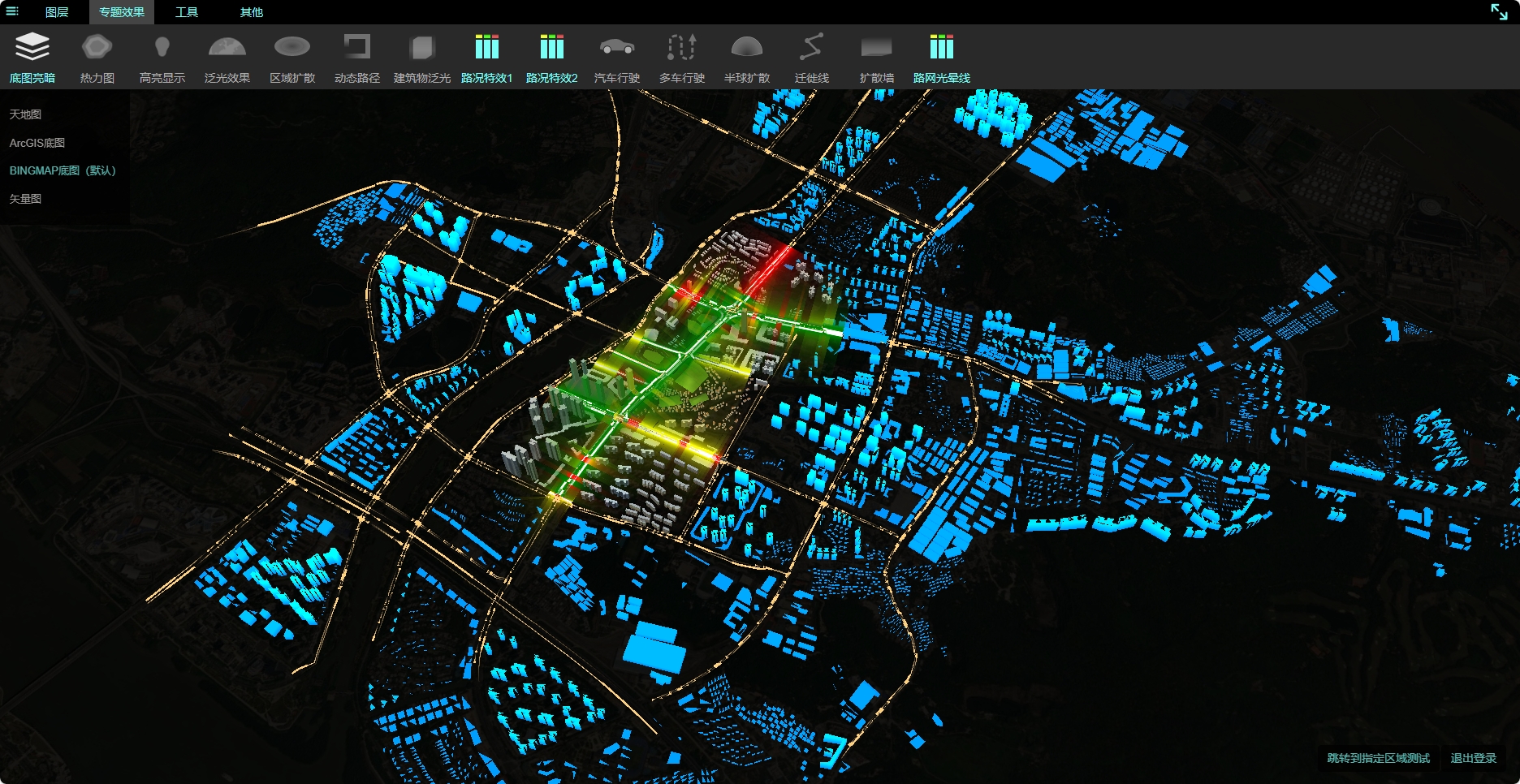 广州南沙中心区三维城区沙盘